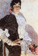 The Woman of spanish had on a shawl Black Alexander Yakovlevich GOLOVIN